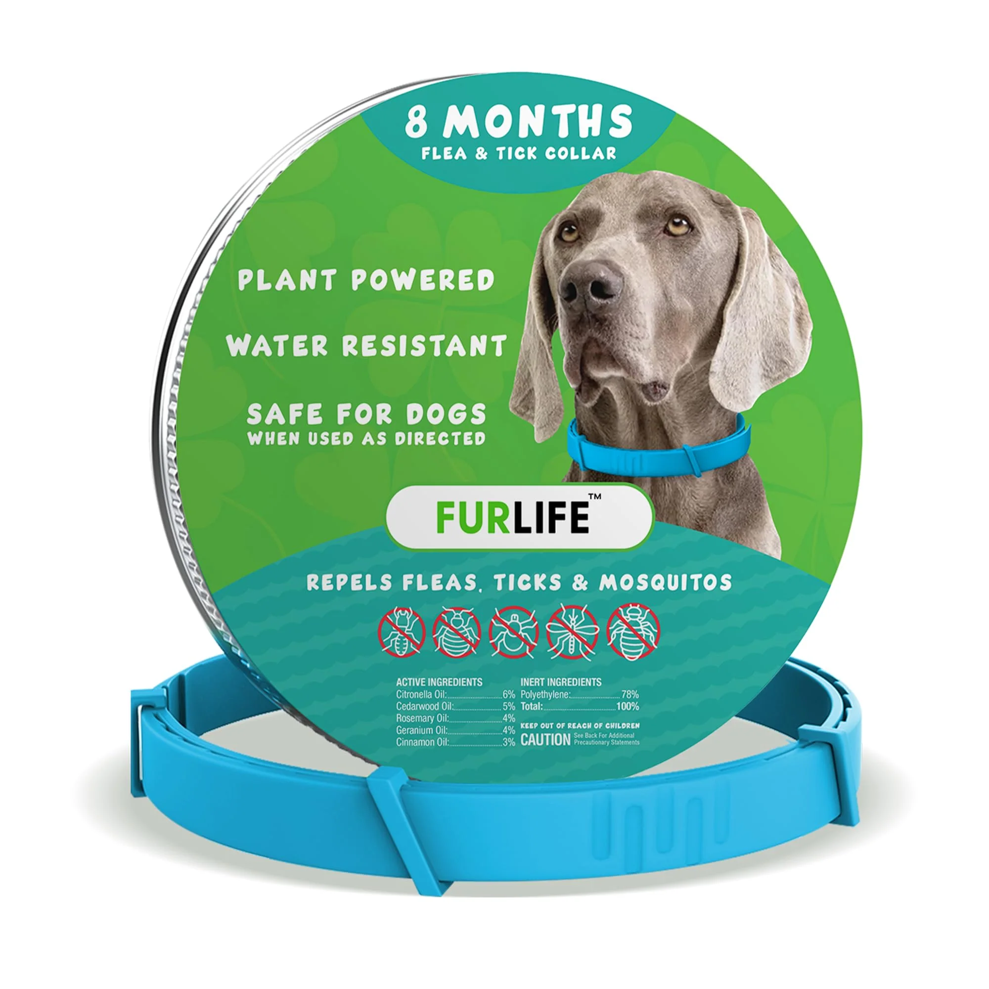 Certified FurLife Flea Tick Collar for Dogs – Waterproof All-Breed Protection Durable