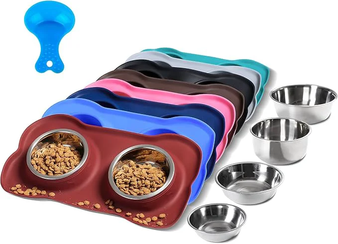 Proven Hubulk Pet Dog Bowls 2 Stainless Steel Dog Bowl Detailed