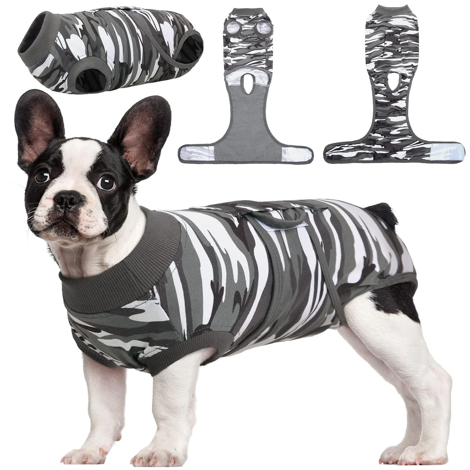 Convenient Kuoser Recovery Suit for Dogs Cats — Post-Surgery Bodysuit Cone Pure