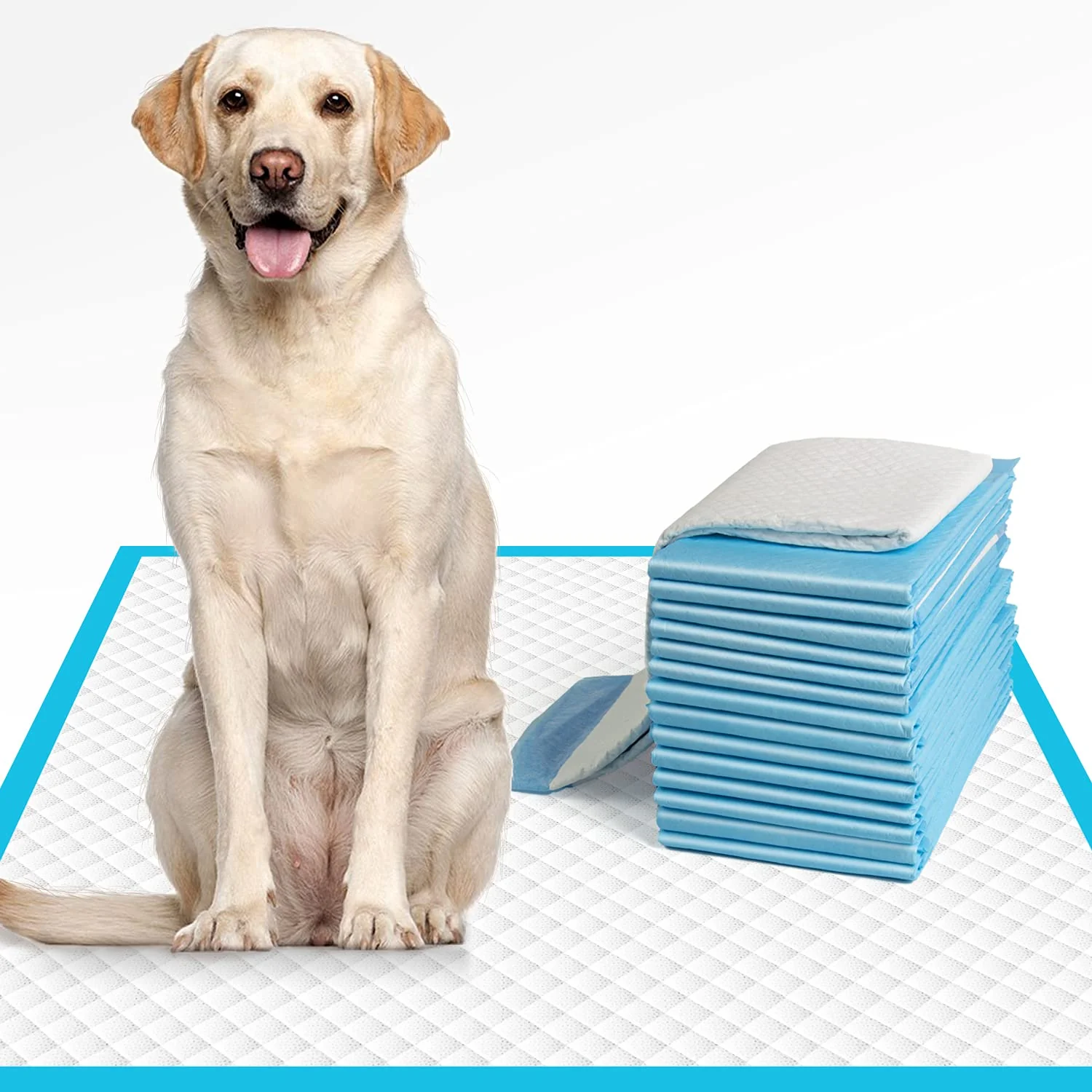 Fine Crafted IMMCUTE Extra Large Dog Pee Pads 28x34 - 40 Ct Super Absorbent Leak-Proof Breathable