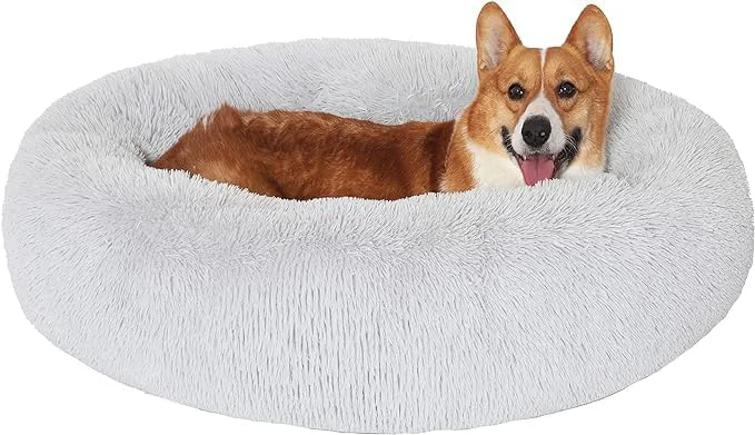 Proven JOLLYVOGUE Calming Donut Dog Bed for Medium Large Dogs User-Friendly