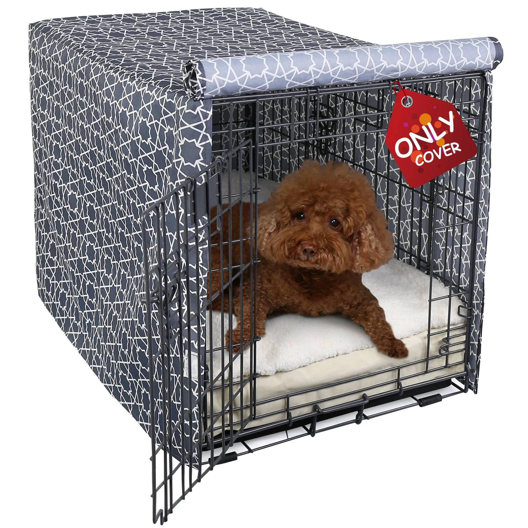 Elegant Explore Land Morocco Pattern Dog Crate Cover — 54-Inch Universal Fit for Wire Crates Proven