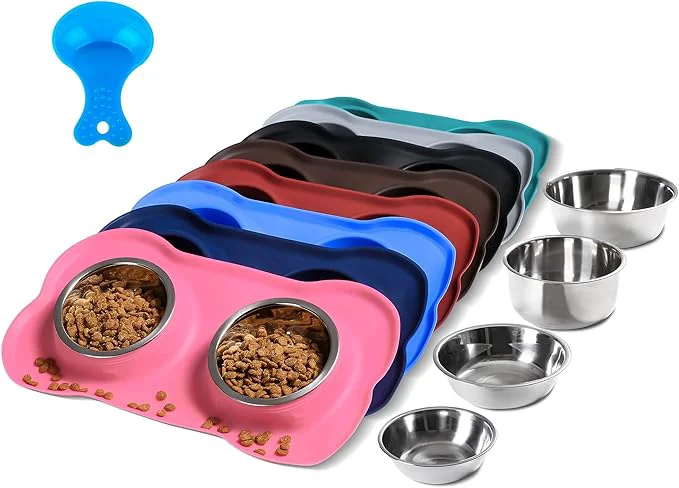 Relaxed Hubulk Pet Dog Bowls 2 Stainless Steel Dog Bowl Fine Crafted