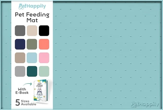 Dependable Dog Food Mat - Raised Edges Dogs Mat Efficient
