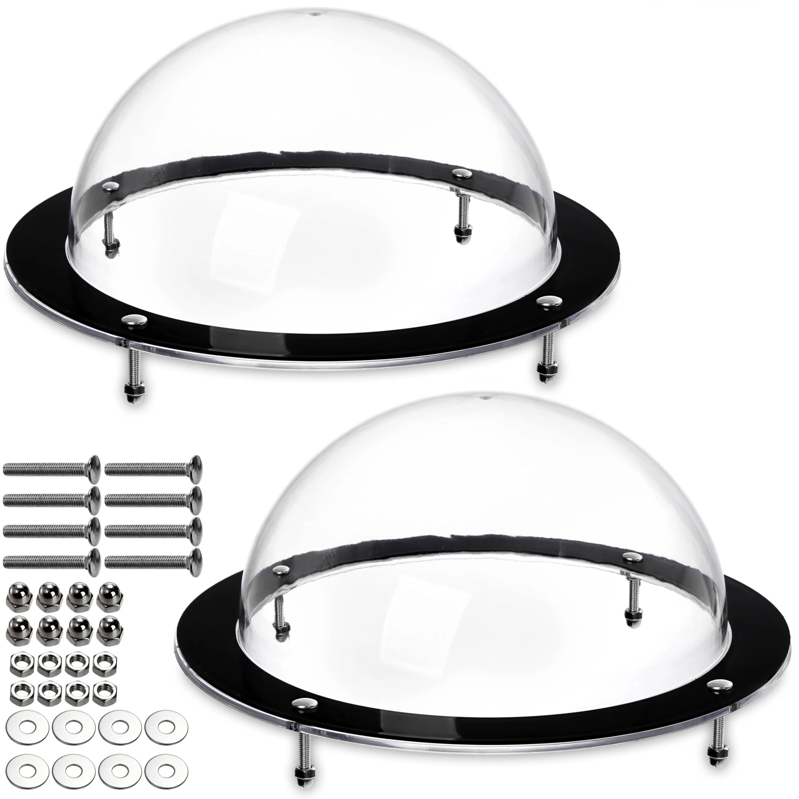 Relaxed Goaste 2 Pack Dog Fence Window — 12.4 x 4.9 in Clear Pet Dome Certified