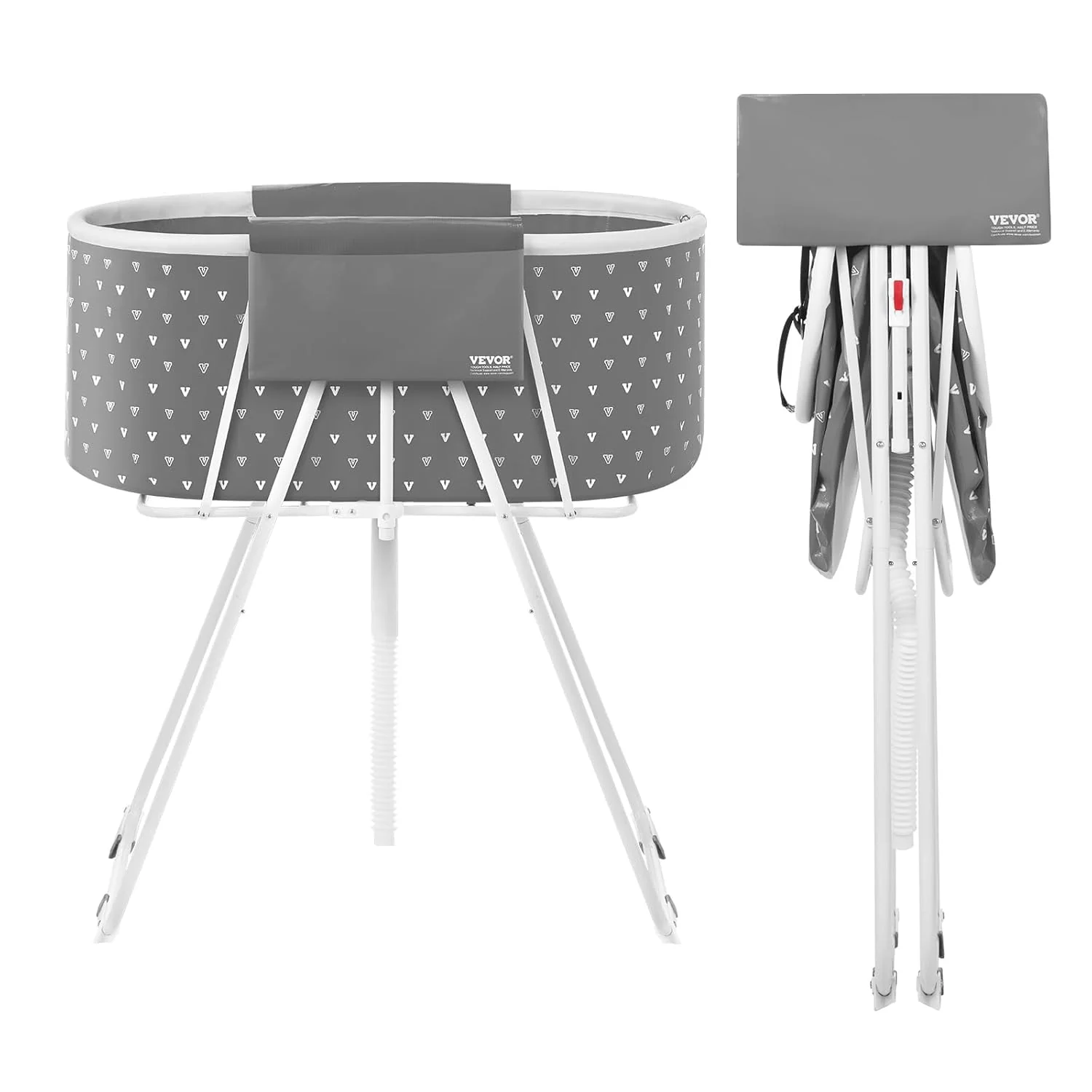 Long-Lasting VEVOR Portable Dog Bathtub d Foldable Space-Saving Pet Shower Station with Efficient Drainage Bathing Tub for Washing Grooming Small and Medium Size Dogs and Cats Indoor Outdoor Grey Selected