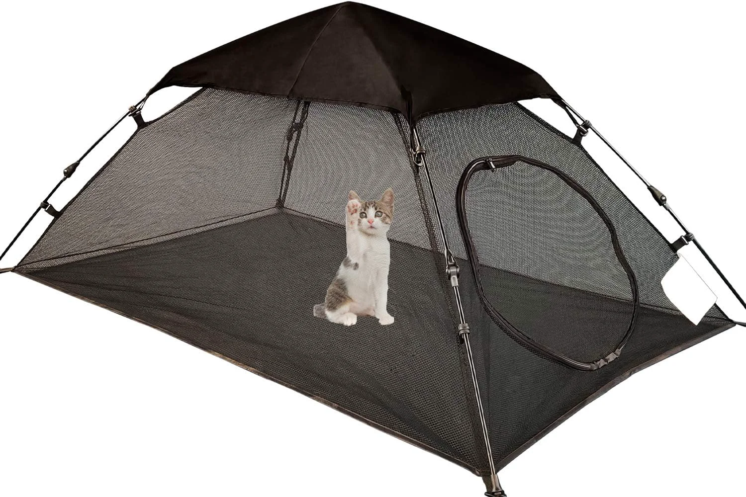 Original AICHIFAN Mini Cat Tent for Outside Playpen Pop Up. Sized and styled for homes not just a listing photo. User-Friendly