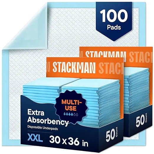 Excellent Chucks Pads Disposable Adult Underpads 30 x36 XXL Extra-Large Super-Absorbent Functional
