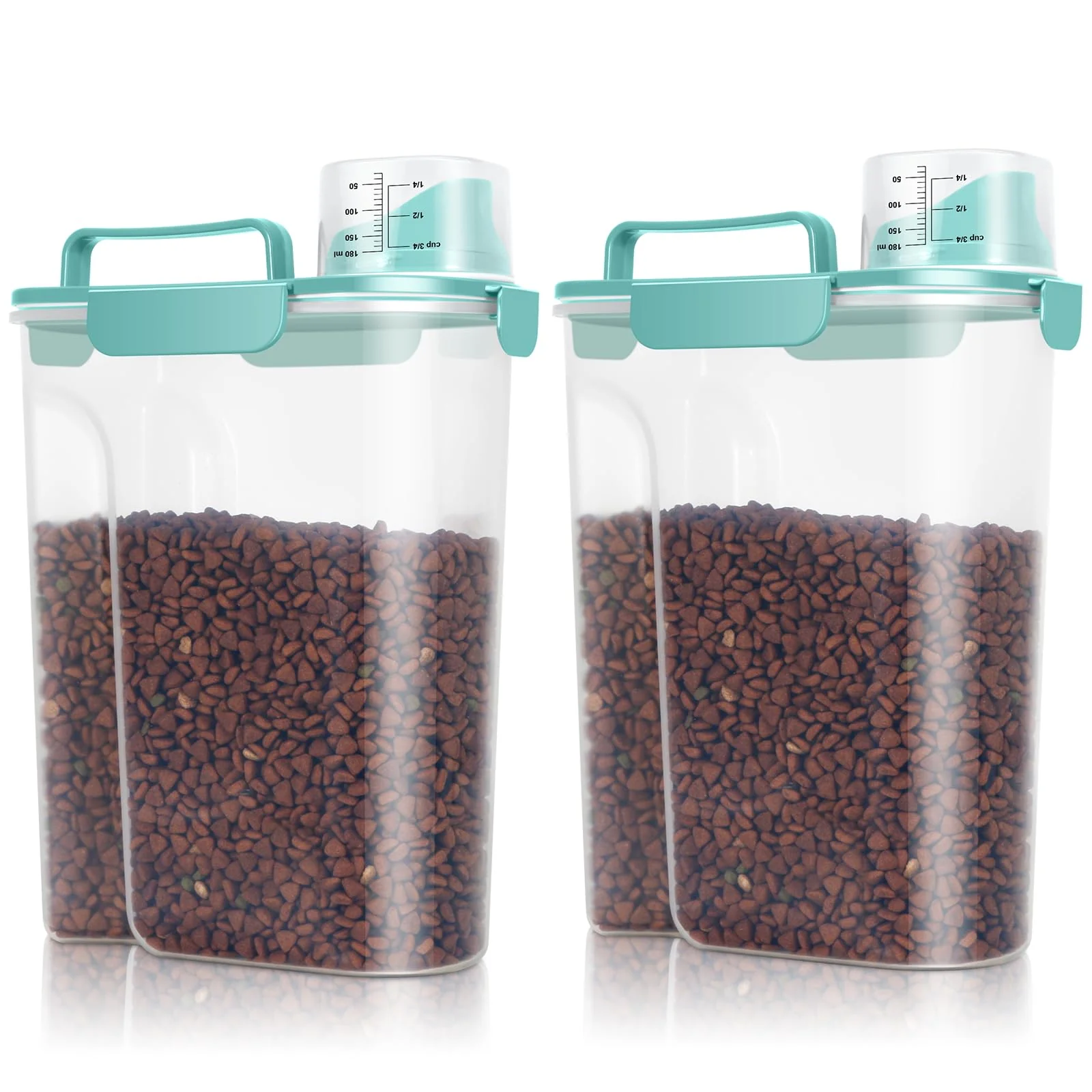 Consistent TBMax Pet Food Storage Containers 2 Pack – Airtight 6-Quart Bins with Large Spout Portable Handle Proven