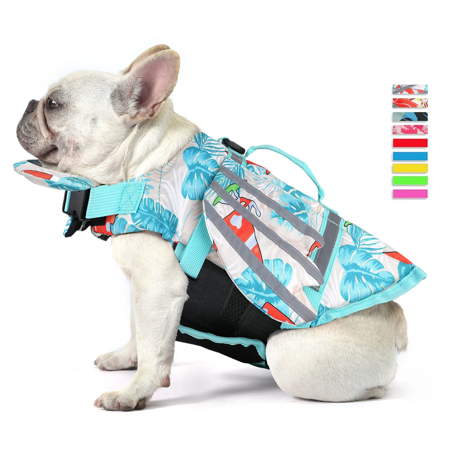 Trusted Petglad Wings Dog Life Jacket - Adjustable Vest with Rescue Handle Reflective Stripes Practical