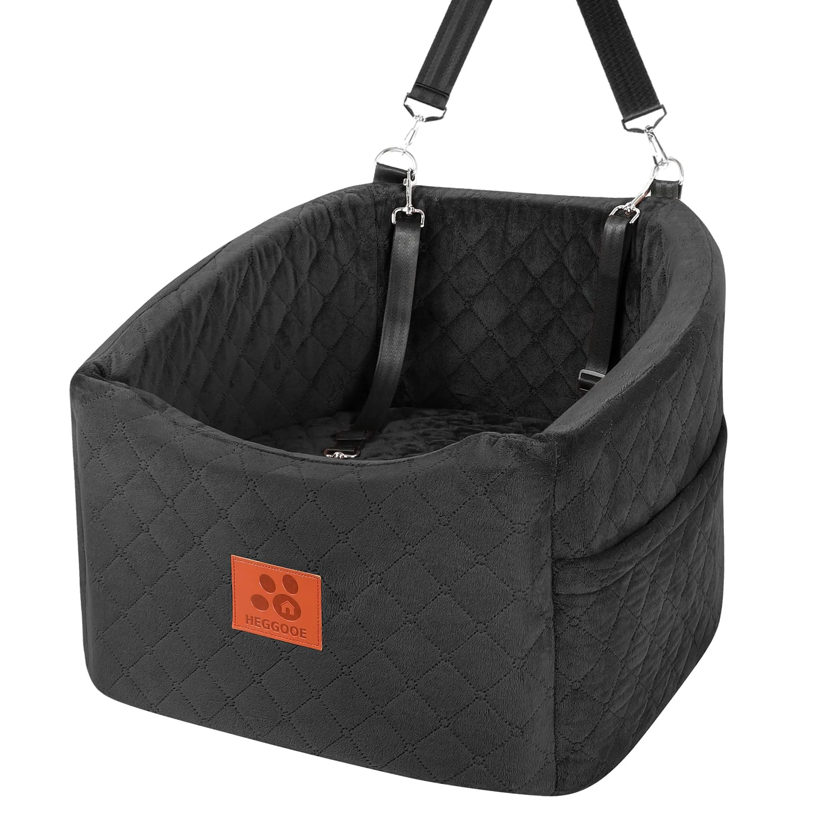 Genuine HEGGOOE Dog Car Seat for Small Medium Dogs — Memory Foam Booster Up to 35 lbs Responsible