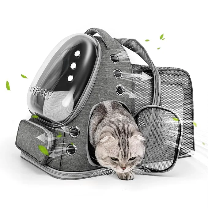 First-Class Expandable Cat Backpack Cat Bubble Backpack Carrier Quality