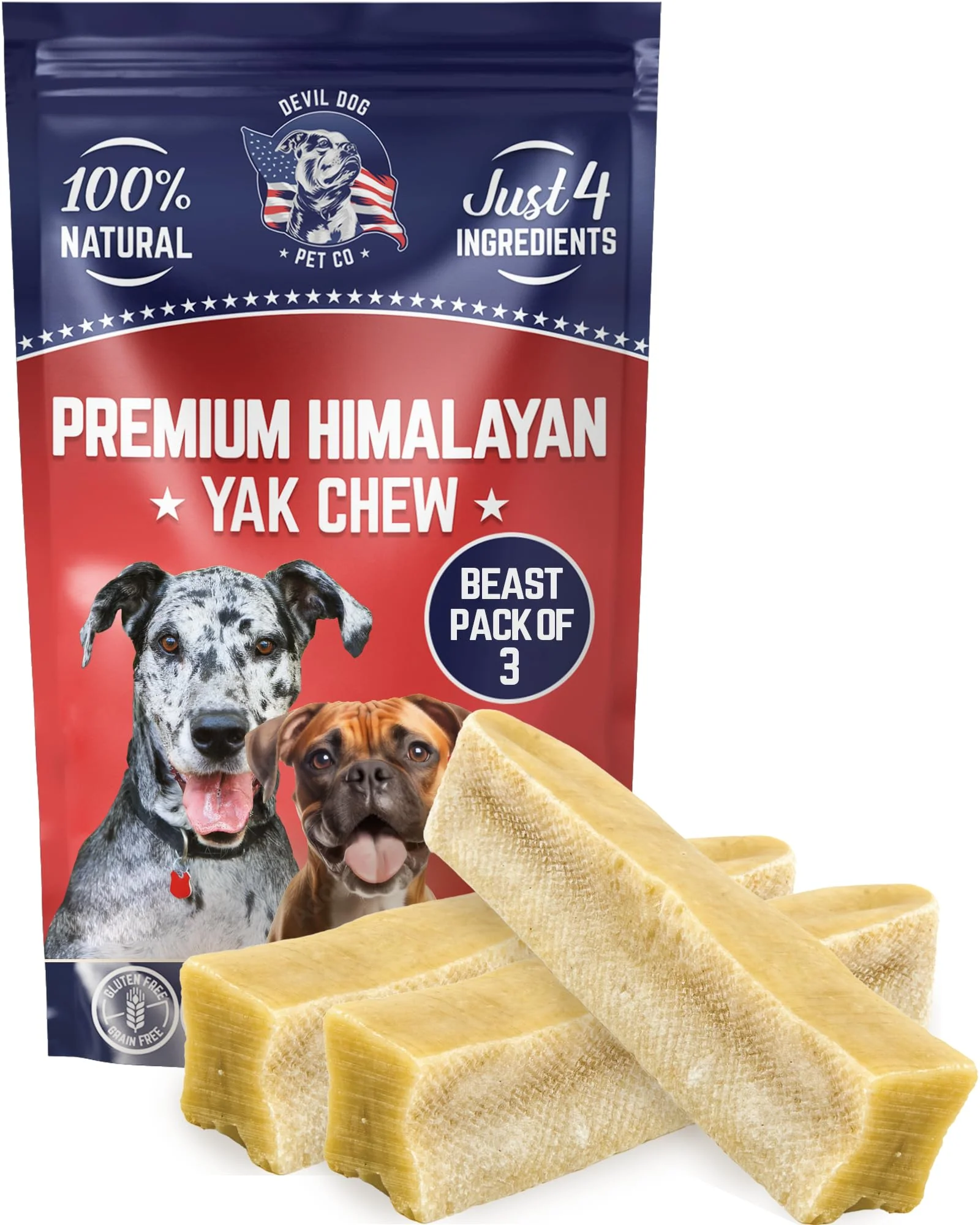 Pure Devil Dog Pet Co. Beast Himalayan Yak Cheese Chews Exceptional