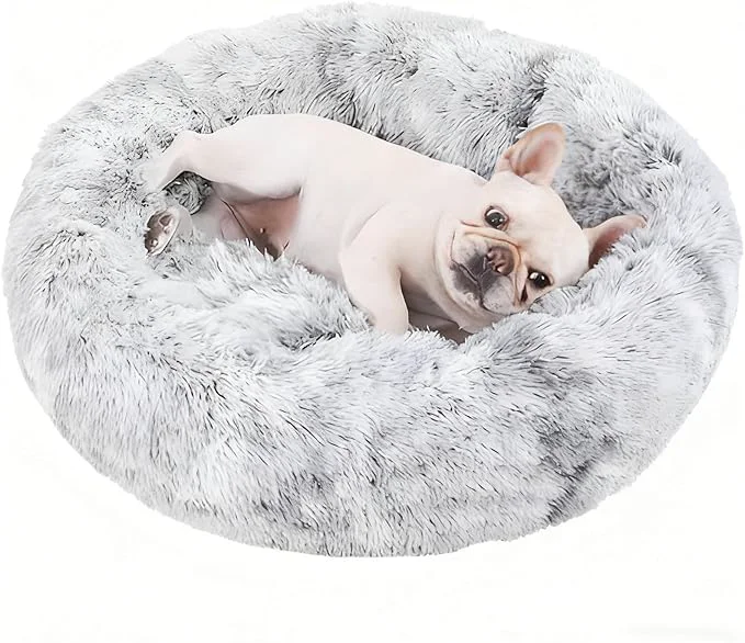 Breathable Calming Dog Cat Bed for Extra Large Small Medium Sized Pet Donut Washable Comfort Fluffy Warm Round Mat for Puppy Kitten 8 Size Essentials Furniture Supplies IndoorAbout ThisOverview Casual