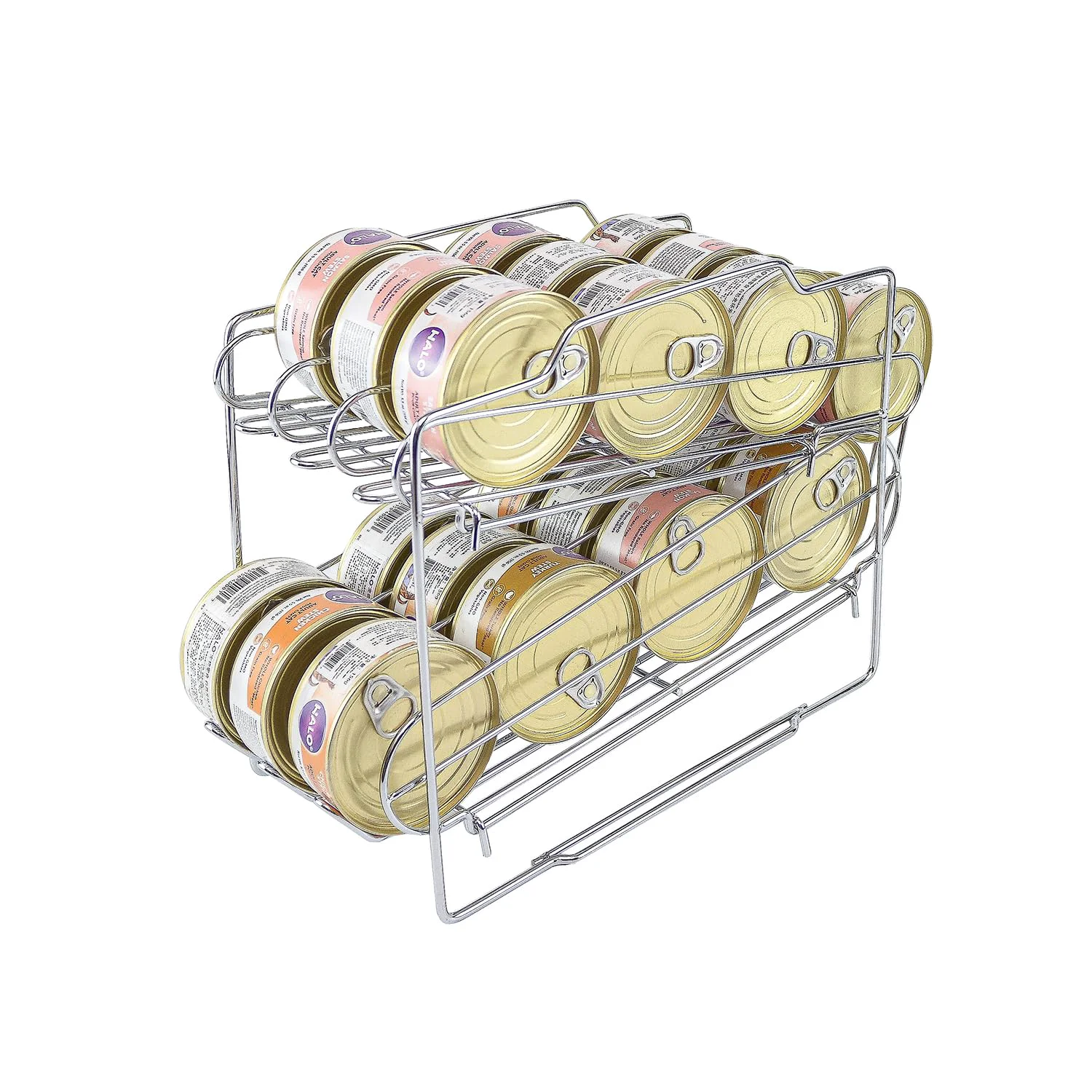 Secure WIWIWISAM Cat Food Organizer - 24-Can Wet Can Rack 3oz 5.5oz for Cats Pure