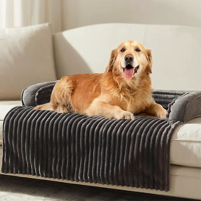 Advanced WINDRACING Luxury Dog Couch Bed Washable Calming Dog Couch Cover Couch Trendy