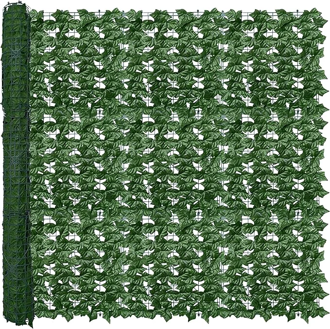Fine Crafted Artificial Ivy Privacy Fence Wall Screen 60X120 in UV-Anti Faux Greenery Fast