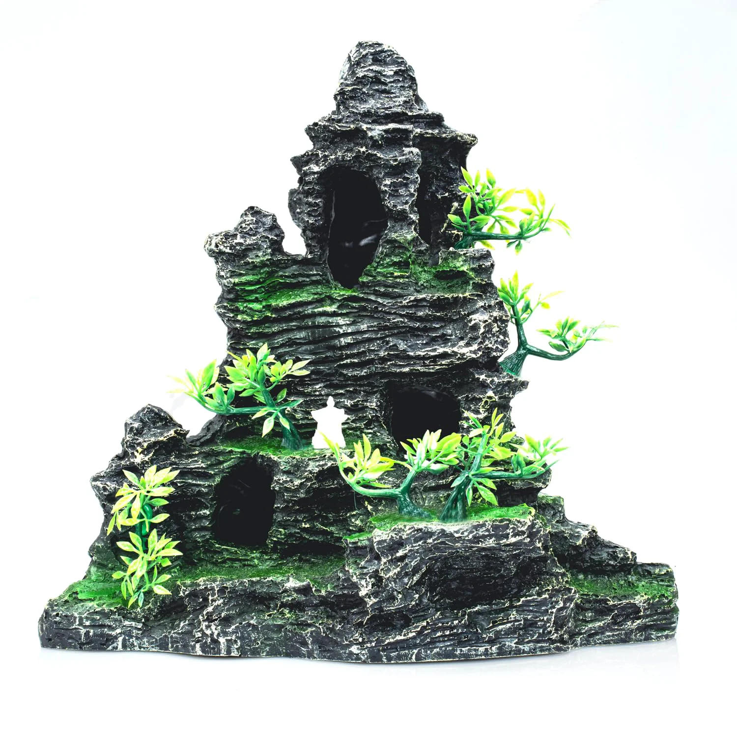 Authentic SiissaPeksid Large Aquarium Decor – Mountain View Stone Ornament for Betta Snails Turtle Aquascaping Powerful