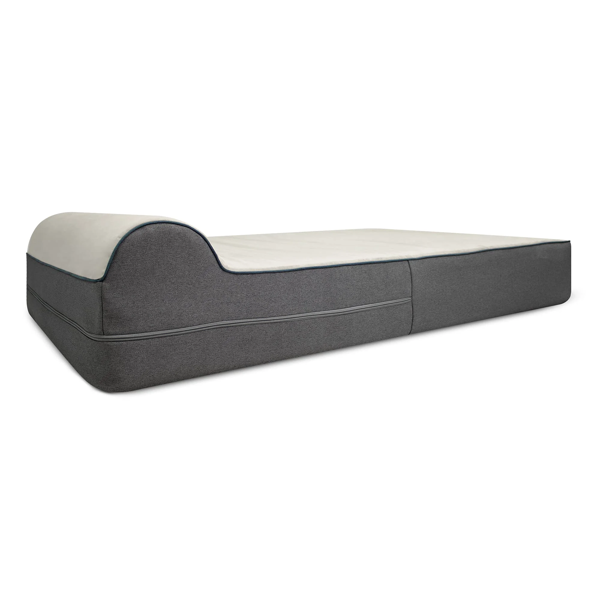 Versatile KOPEKS Cover for Jumbo Orthopedic Dog Bed – XL Memory Foam 7in with Pillow Deluxe Grey High-Performance