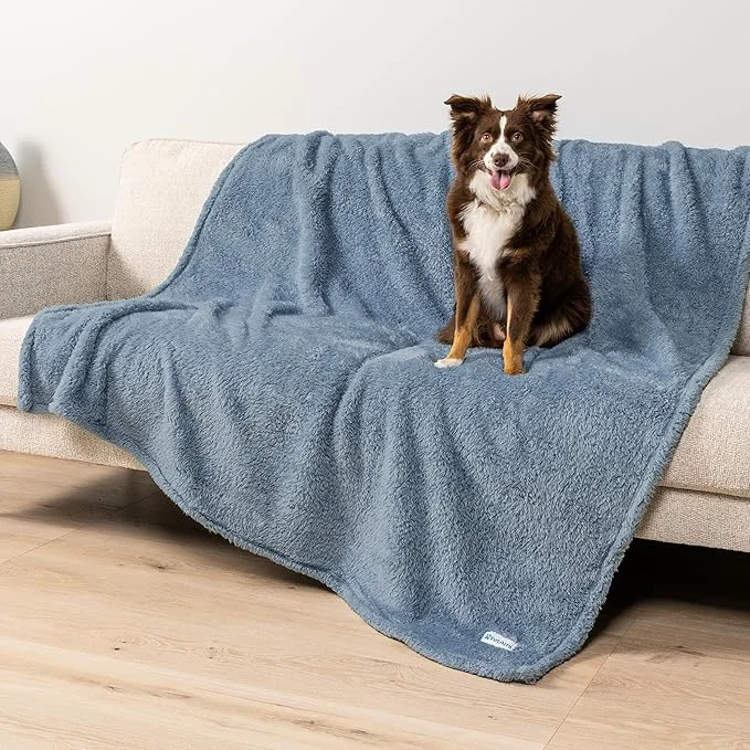 Smart PetAmi Fluffy Waterproof Dog Blanket Pure