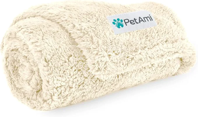 Verified PetAmi Fluffy Waterproof Dog Blanket Dependable