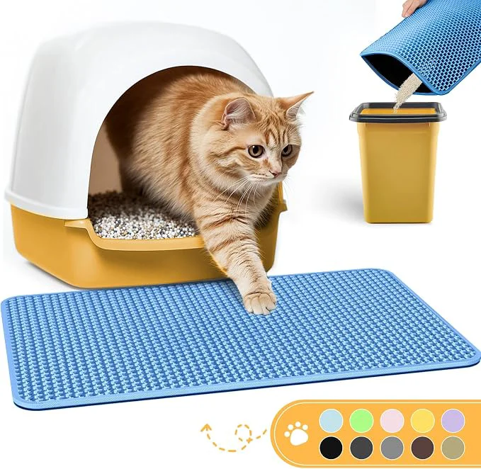 Original Cat Litter Mat - 23.2'' x 29.1'' Large Litter Trapping Mat Waterproof Fine Crafted