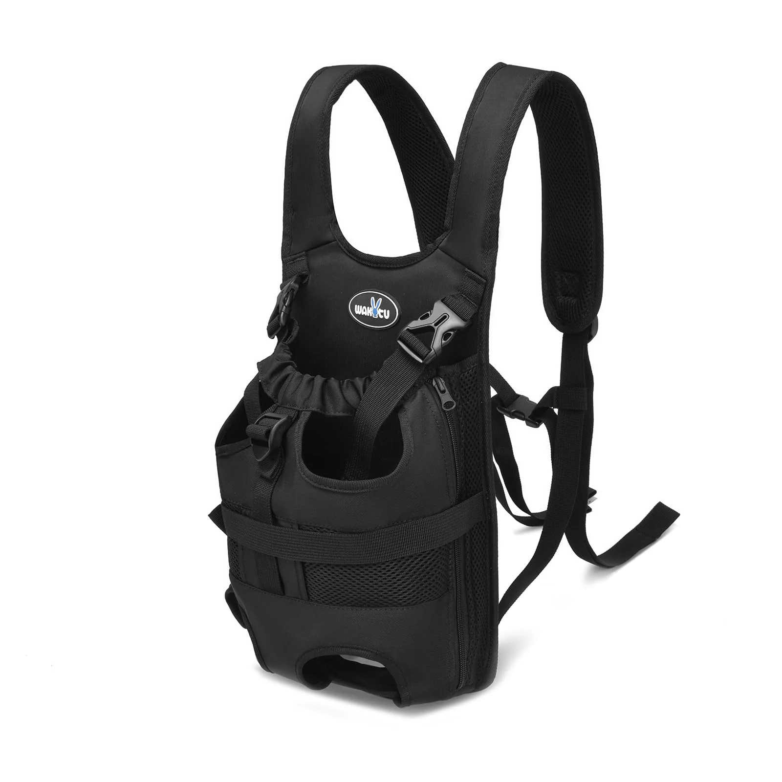 Elegant Wakytu Pet Front Dog Carrier Backpack – Adjustable Comfortable Front-Facing Carrier S-XL Durable