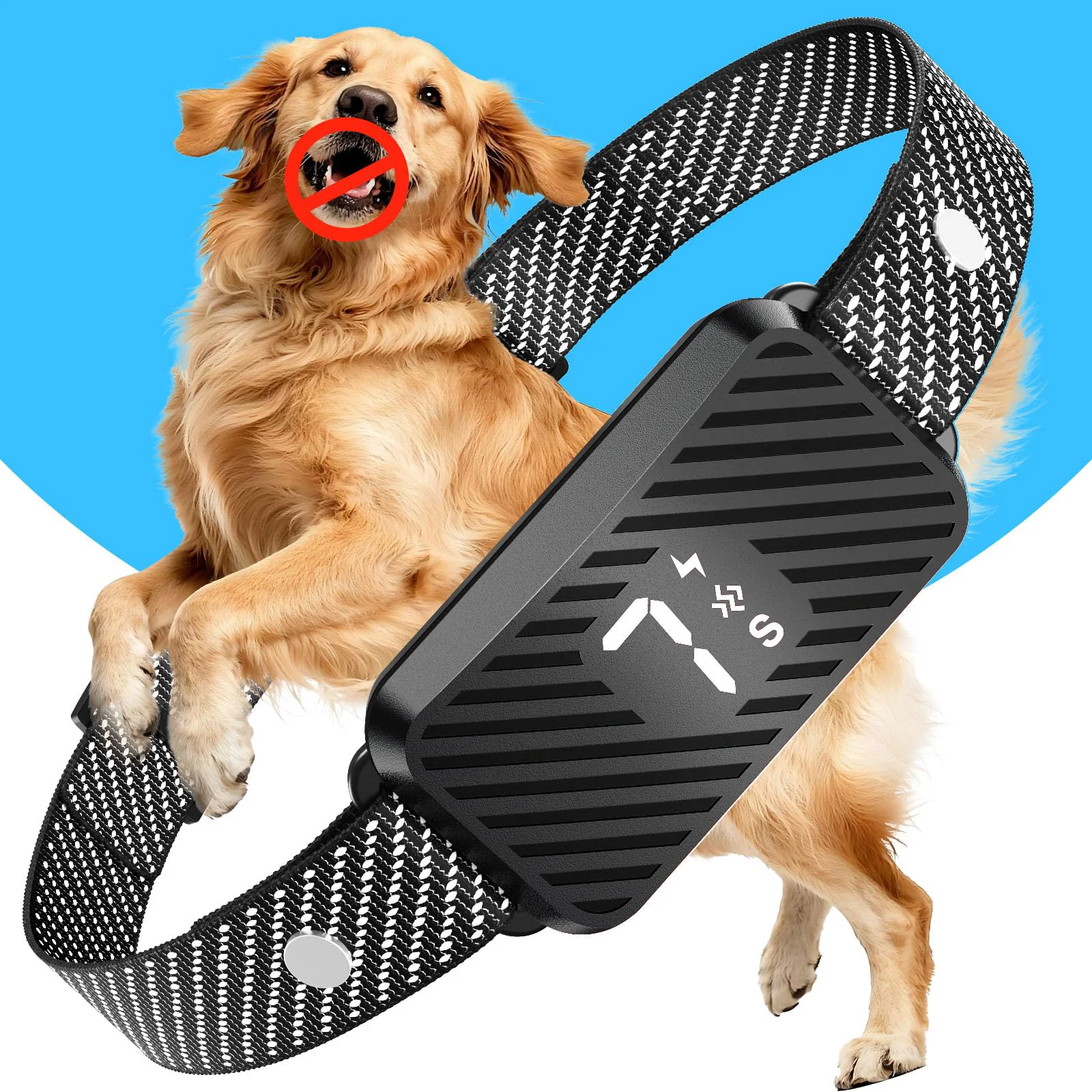 Safe KJKZO Dog Bark Collar — AI Smart 7 Sensitivity Levels 3 Modes Fast Charge Waterproof Genuine