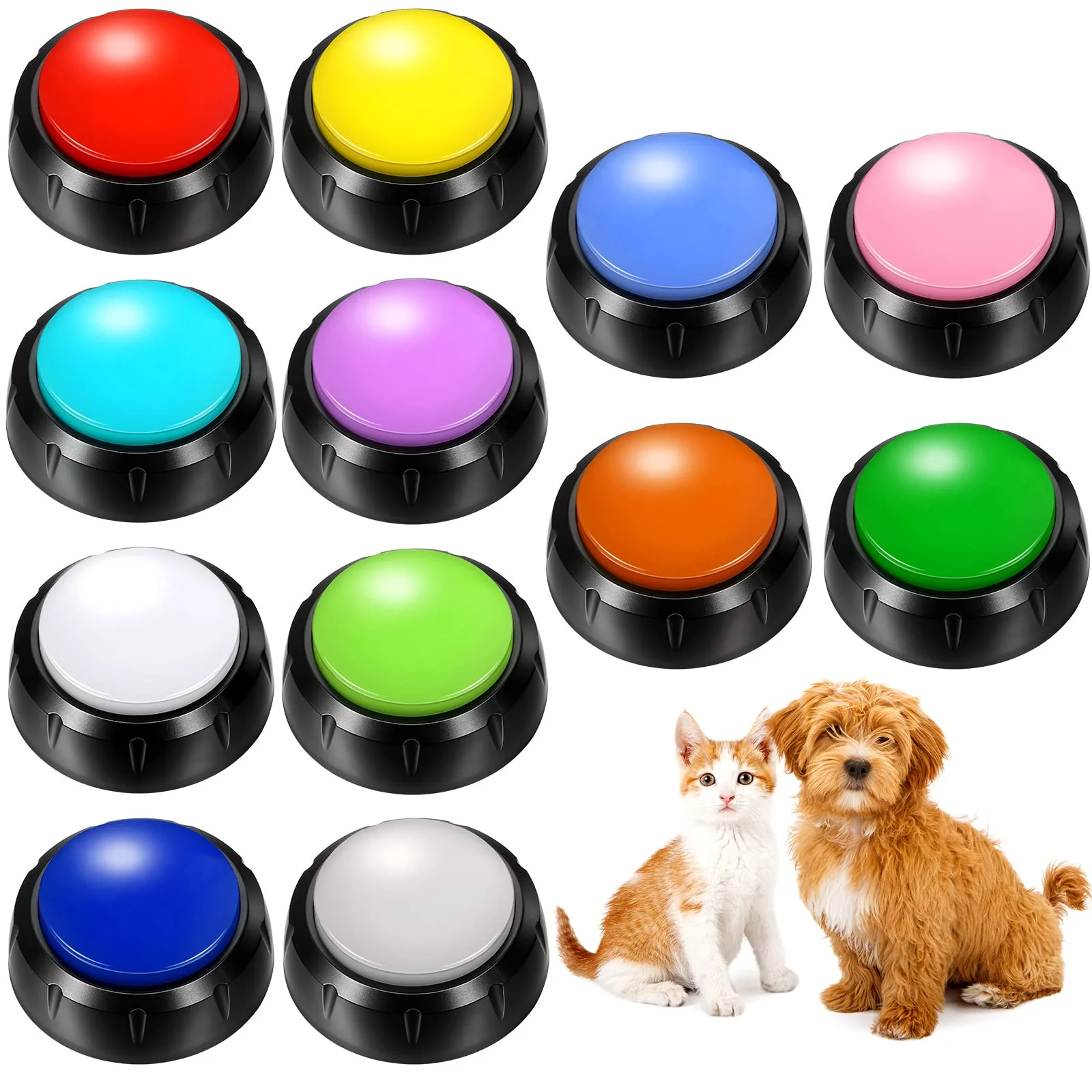 Fine Yunsailing 12 Pack Dog Talking Buttons for Communication – Recordable Pet Training Buttons Genuine