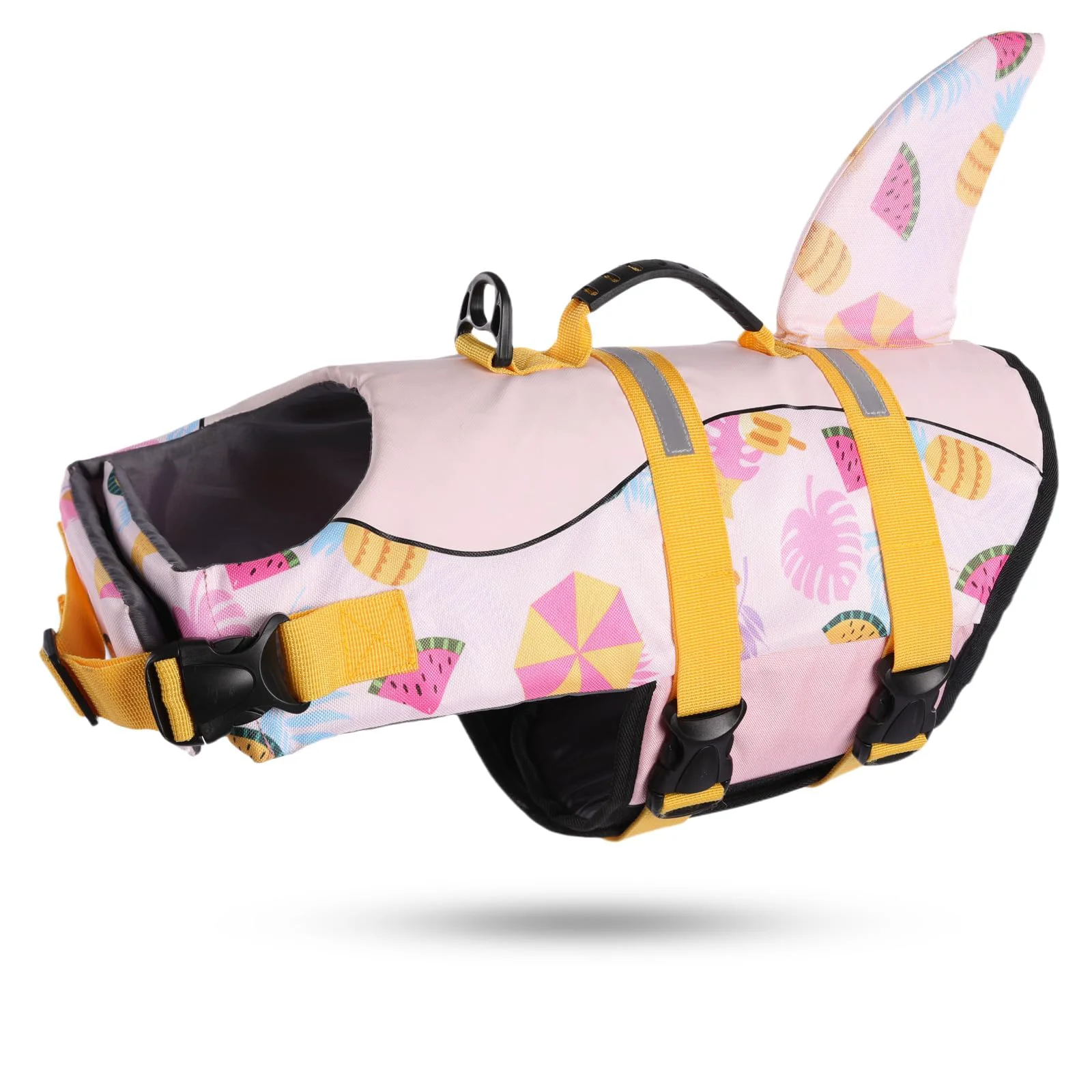 Traditional ASENKU Dog Life Jacket - Safe Swimming Boating Vest for Dogs Summerpink L High-Grade