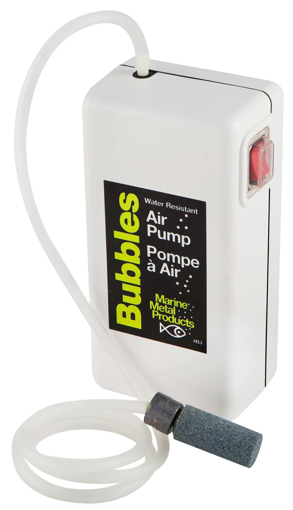 Functional Marine Metal B-3 Bubbles Live Bait Aerator – Water-Resistant Portable Air Pump Dependable