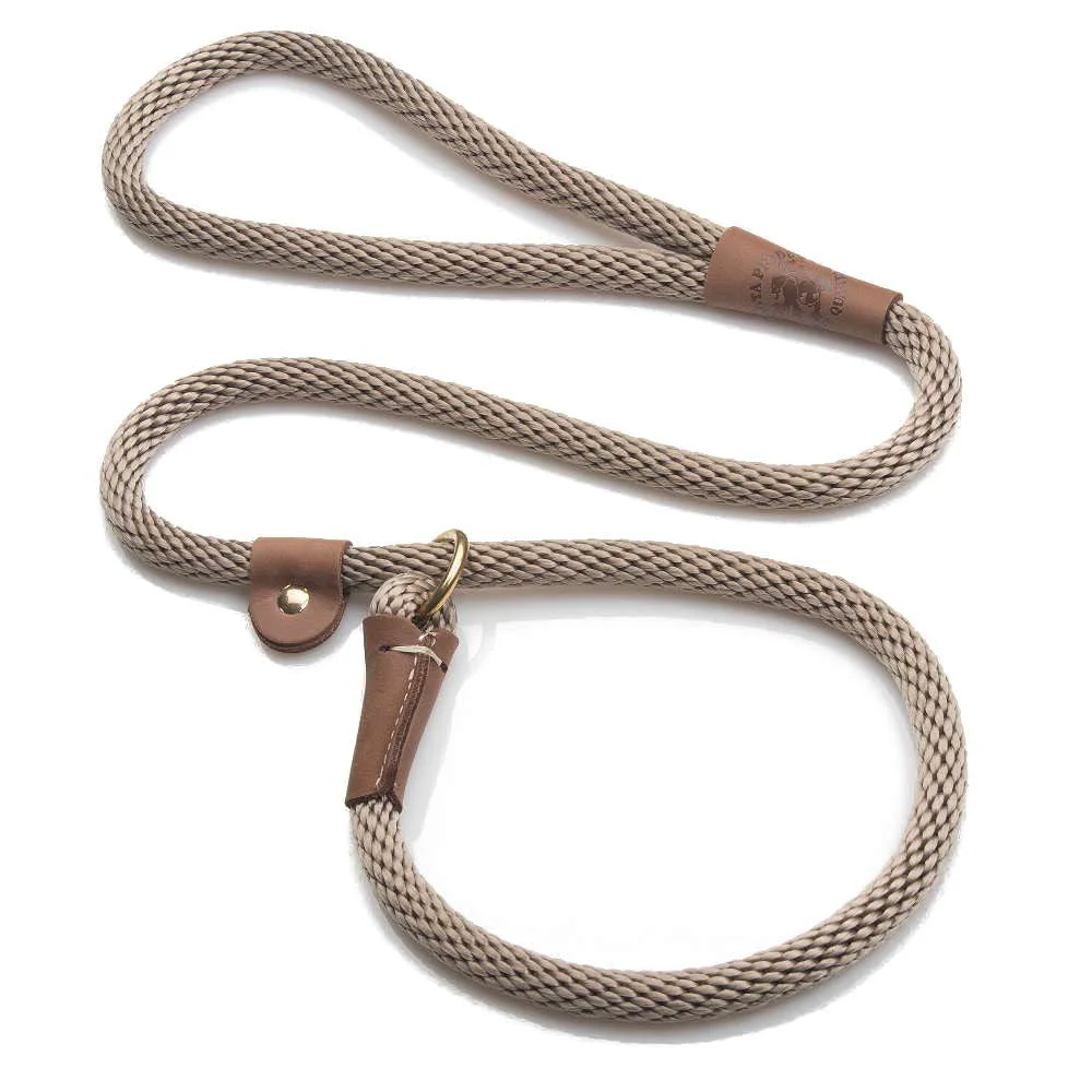 Excellent Mendota Pet Slip Leash — Lead Collar in One USA Made — Tan 1 2in x 6ft Innovative