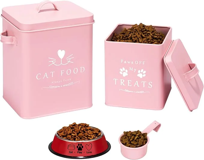Top-Quality Meraki Home Cat Food Container and Treat Container Minimalist