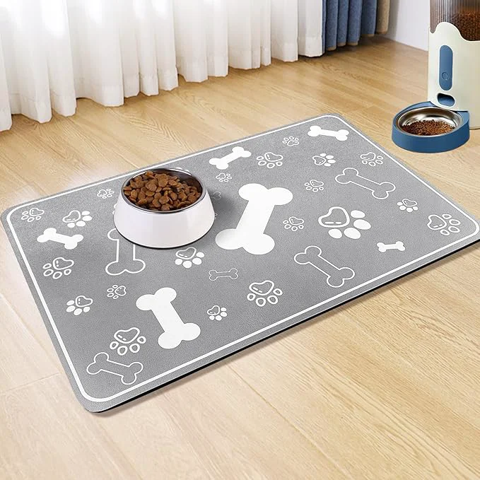 Consistent Pet Feeding Mat Rapid Absorbent Mats Reusable