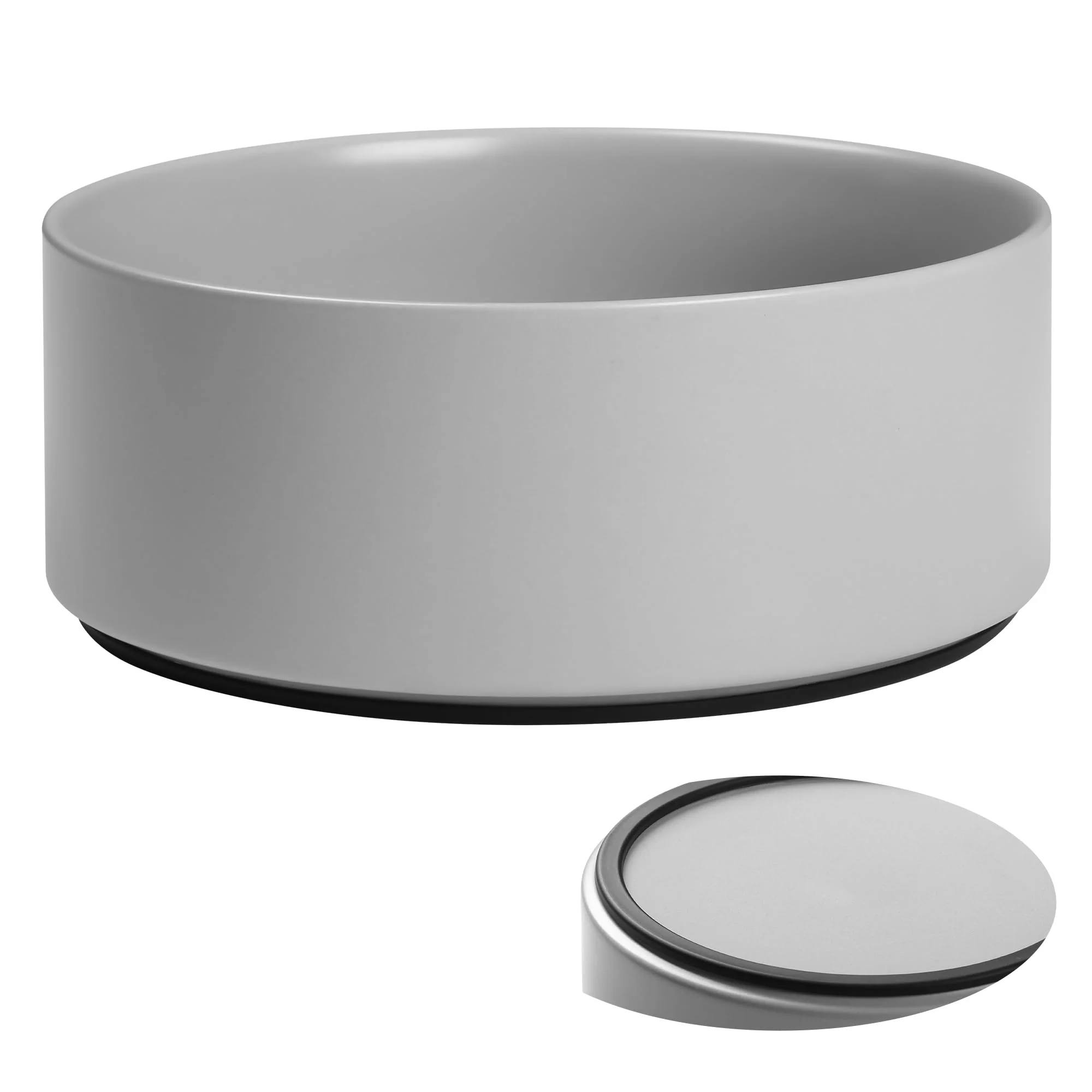 Original Design Kitwinney Large Dog Bowls – Non-Slip Heavy Ceramic with Silicone Base 8-Inch 64oz Capacity Consistent