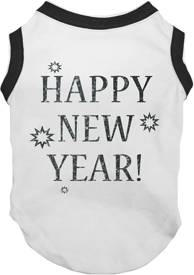 Artisan Petitebella Bling Happy New Year Puppy Dog Shirt Genuine