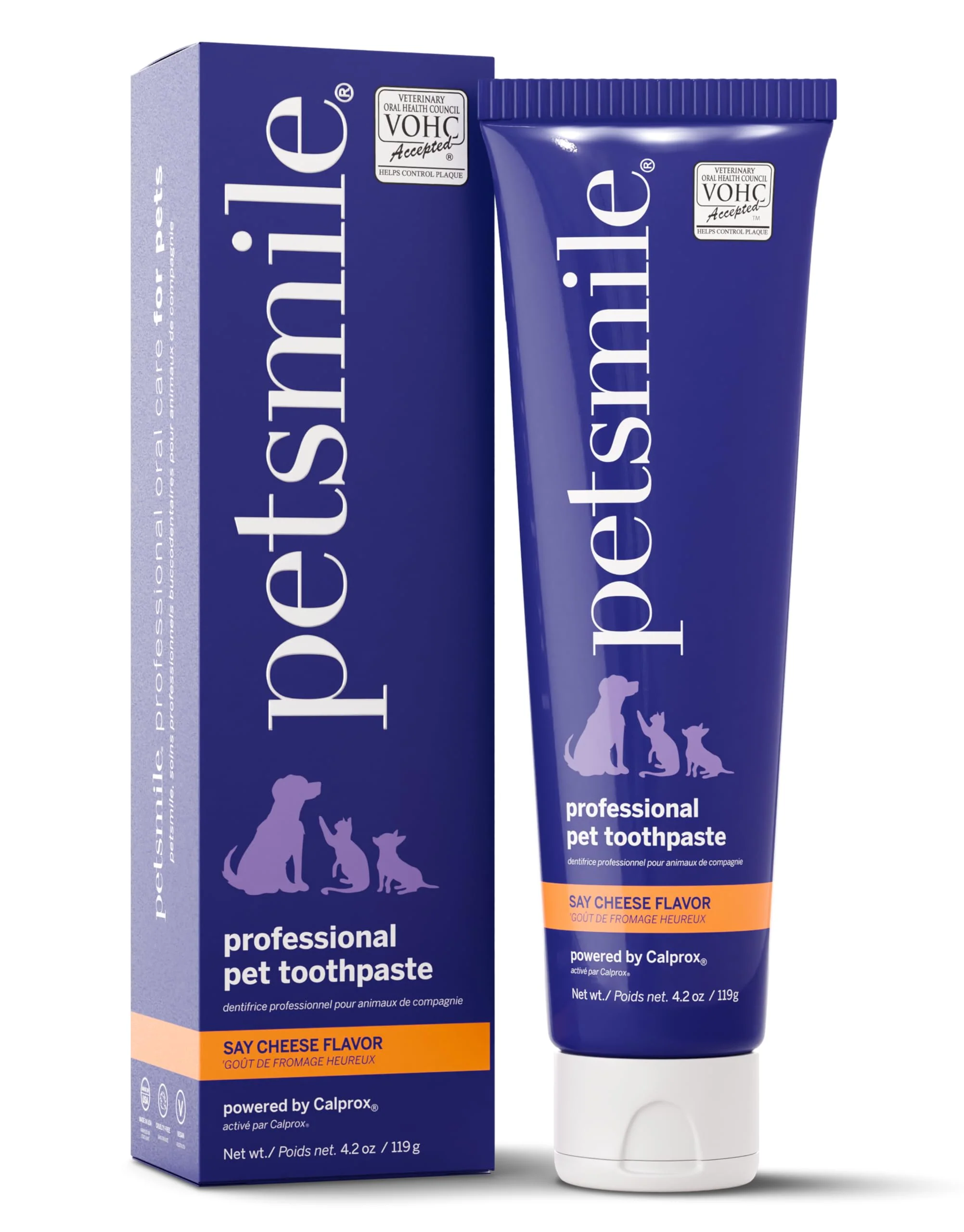 Long-Lasting Petsmile Professional Pet Toothpaste for Cats Dogs - VOHC- Calprox Formula 4.2 oz Eco-Friendly
