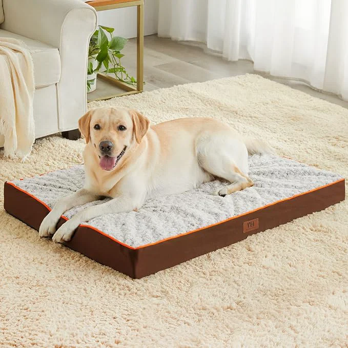 Natural WESTERN HOME WH Large Dog Bed for Large Medium Dogs Orthopedic Pet Bed Comfortable