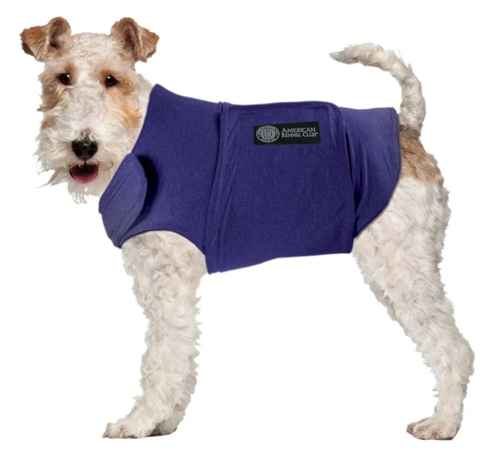 Crafted AKC Calming Coat for Dogs - Anxiety Stress Relief Blue X-Small American Kennel Club Advanced