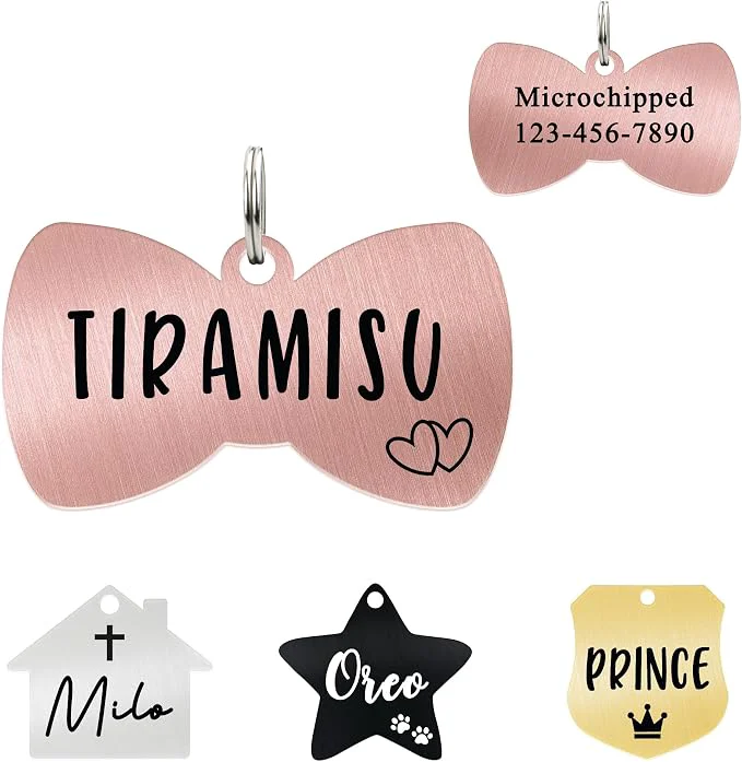 Optimized Ultra Joys Cat ID Tag Personalized Pet Tags Durable Stainless Steel Small Pet Advanced