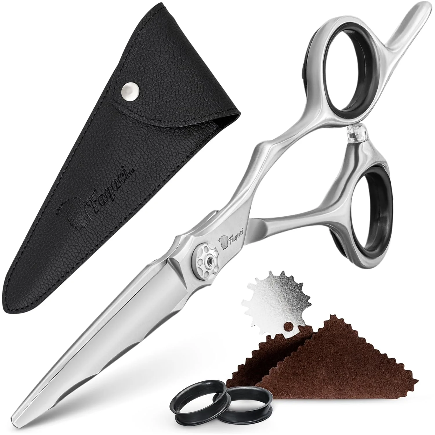 Elegant Fagaci Professional Hair Cutting Scissors 4.5 Japanese Steel for Ultra-Precise Cuts Razor Sharp Blades Hair Scissors for Women Men Extreme Durability Hair Shears Hair Cutting Barber Scissors Easy-to-Use