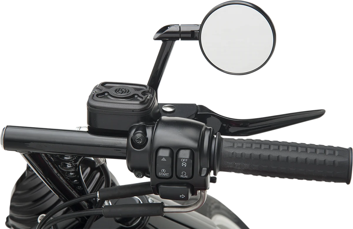Powerful PERFORMANCE MACHINE PM Mirror - Vision - Side View - Round - Black Contrast Cut - Left Right 0064-2035-BM Certified