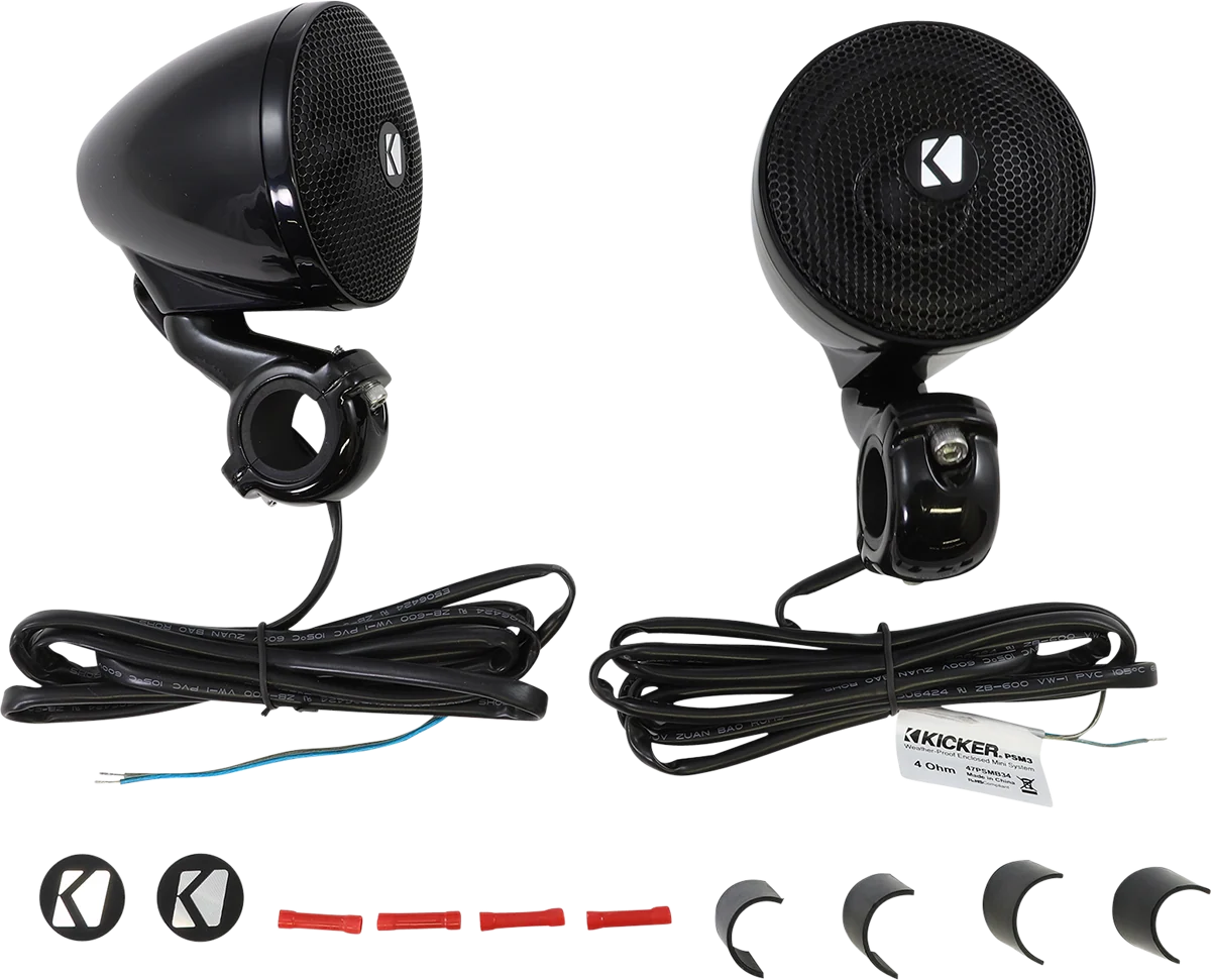 Elite KICKER Mini Speakers - 4 ohm - Black 47PSMB34 Smart