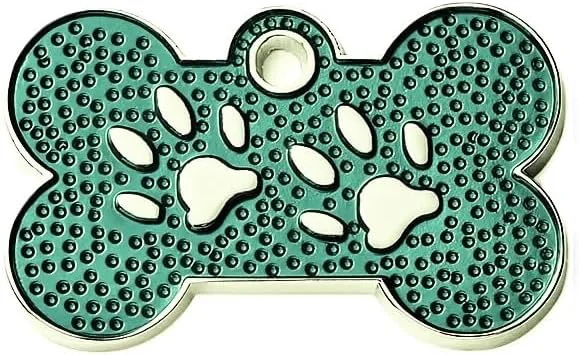 Fast Personalized Dog Cute Paw Pet ID Tag Detailed