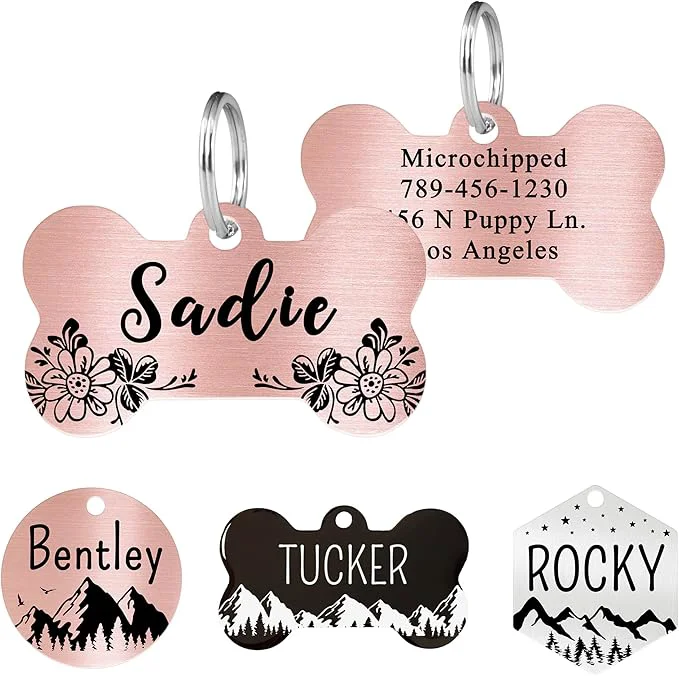Efficient Ultra Joys Stainless Steel Personalized Dog Tags Classic