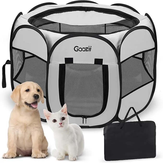 Pure Pet Cat Playpen for Indoor Cats Enclosed Puppy Dog Play Pen for Outdoor Travel World-Class
