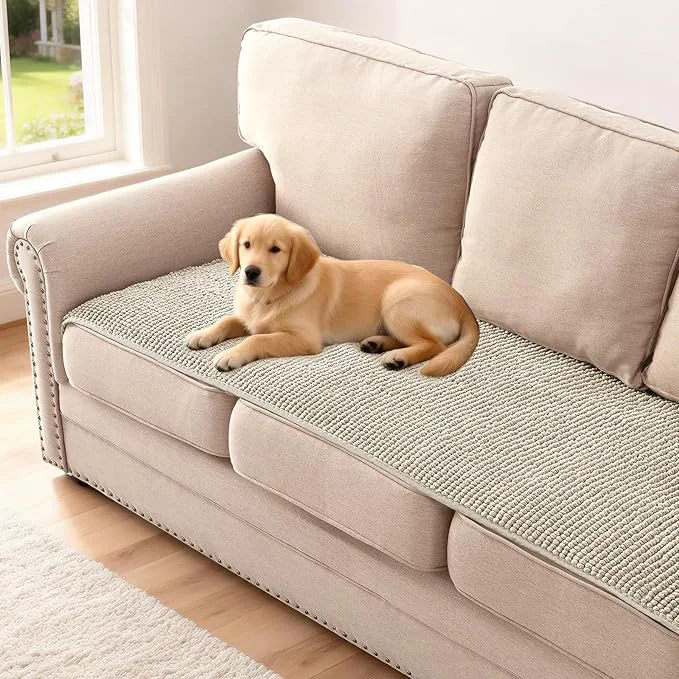 Convenient H.VERSAILTEX Plush Chenille Couch Cover Consistent