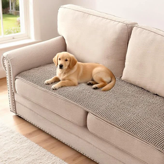 Smart H.VERSAILTEX Plush Chenille Couch Cover Expertly Made