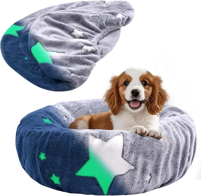 Classic Glow in The Dark Dog Bed Cover Contemporary