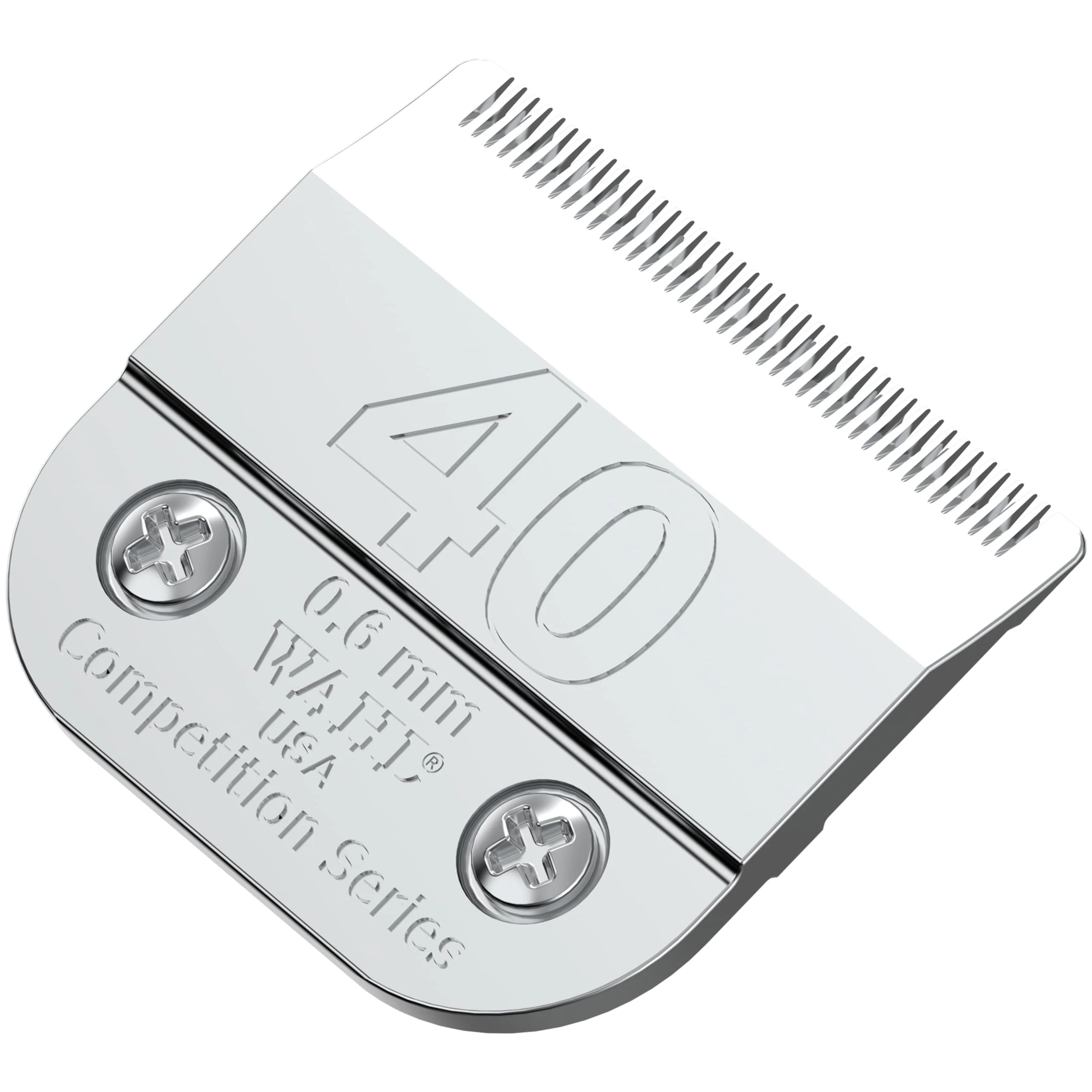 Official Wahl Professional Animal 40 Detachable Blade – 0.6mm 3 128 Cut USA-Made Chrome Finish 2352-100 Verified